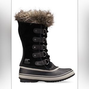 SOREL Joan of Arctic Womens winter boot- Black, Quarry - size 7.5